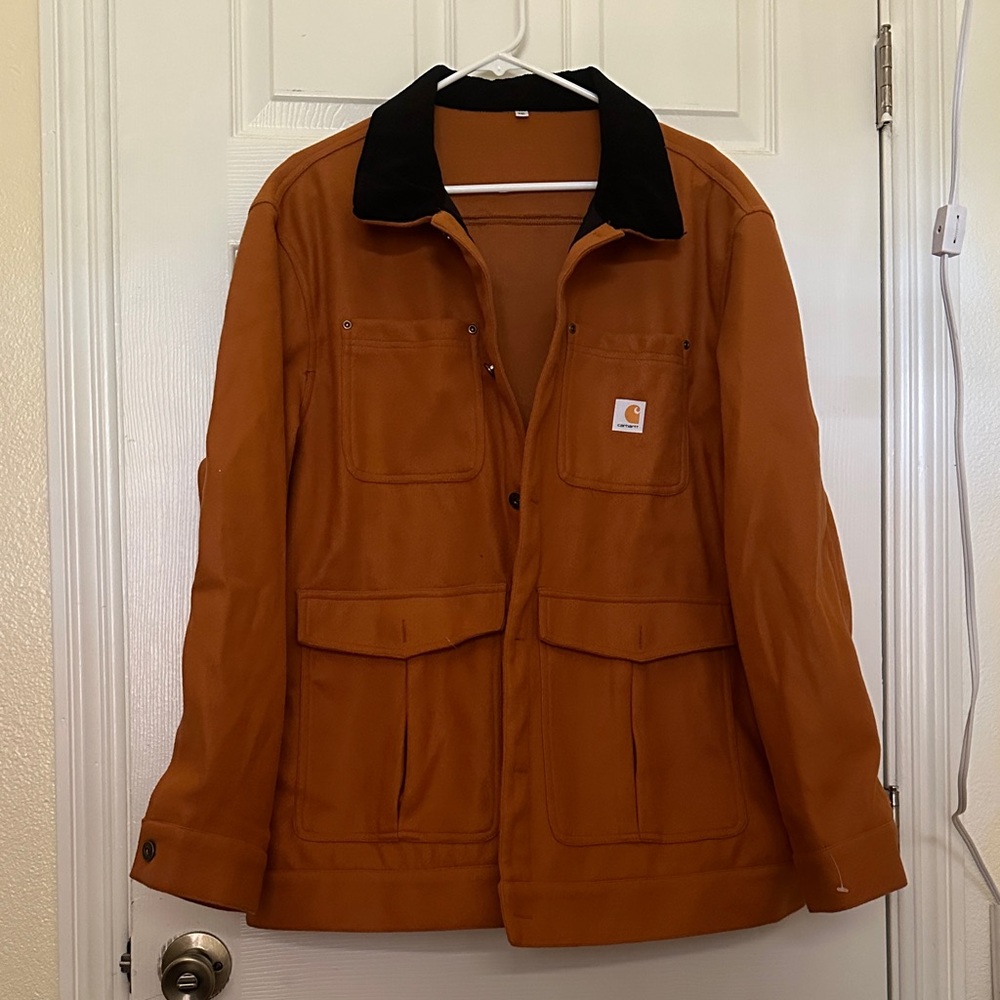 Carhartt Rust Jacket with Black Collar